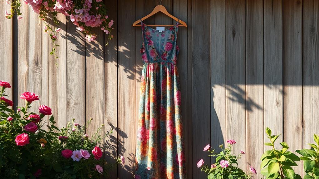 chic floral maxi dress