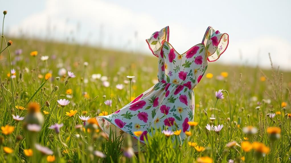 colorful floral summer outfit