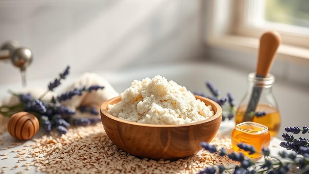 gentle oatmeal exfoliating scrub