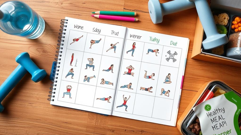 structured exercise routine plan